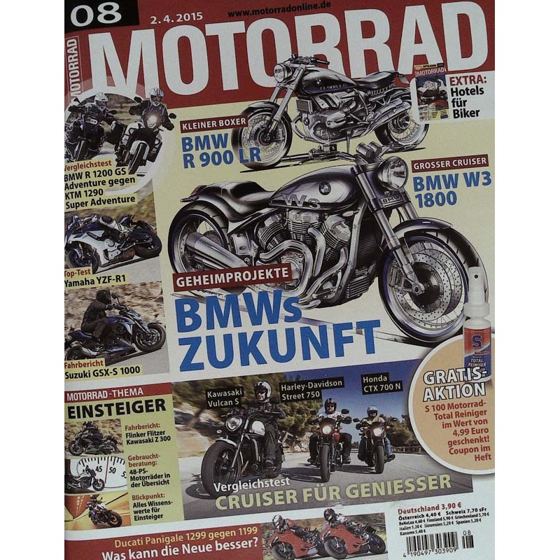 Motorrad Nr.8 / 2 April 2015 - BMWs Zukunft