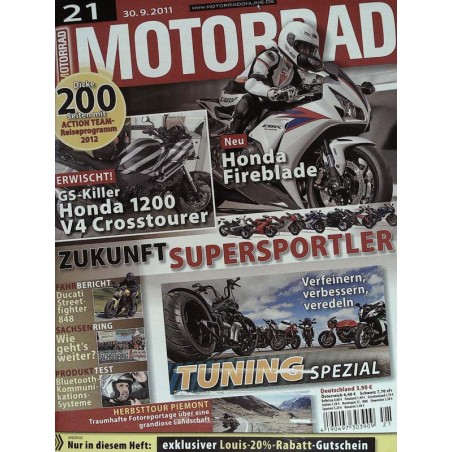 Motorrad Nr.21 / 30 September 2011 - Zukunft Supersportler