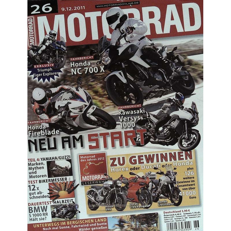 Motorrad Nr.26 / 9 Dezember 2011 - Neu am Start