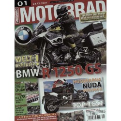 Motorrad Nr.1 / 23 Dezember 2011 - BMW R 1250 GS