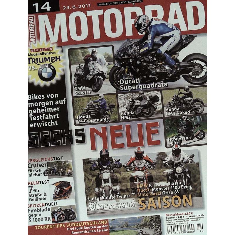 Motorrad Nr.14 / 24 Juni 2011 - Sechs Neue