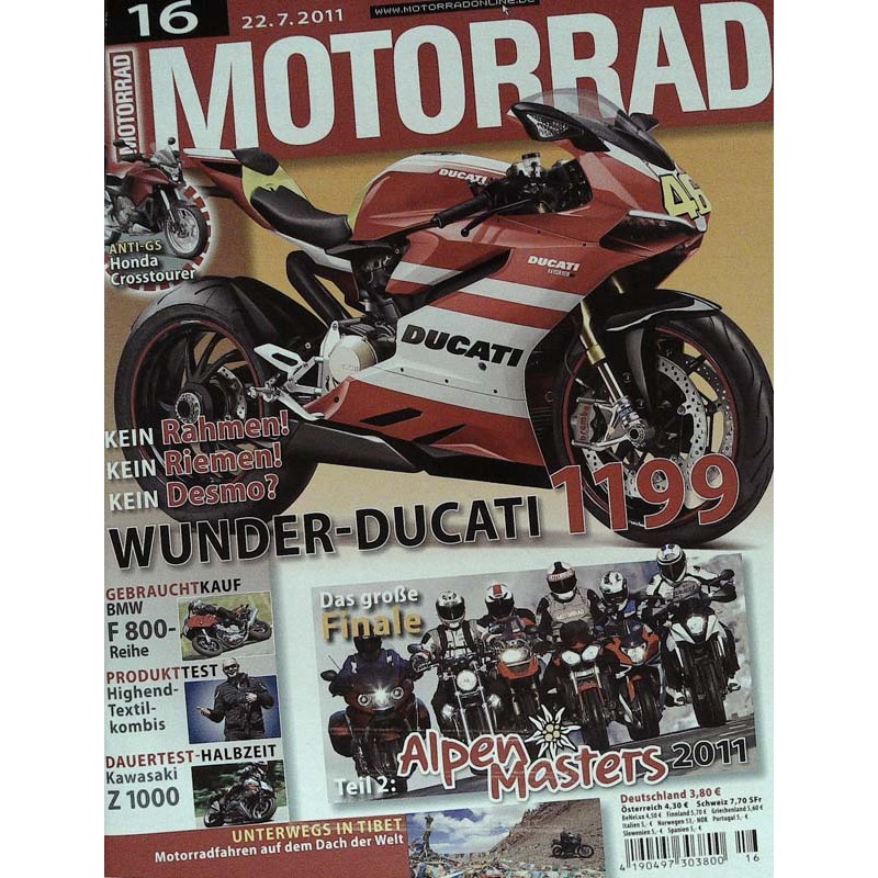 Motorrad Nr.16 / 22 Juli 2011 - Wunder Ducati 1199