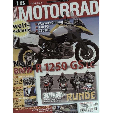 Motorrad Nr.18 / 19 August 2011 - Neu BMW R 1250 GS LC