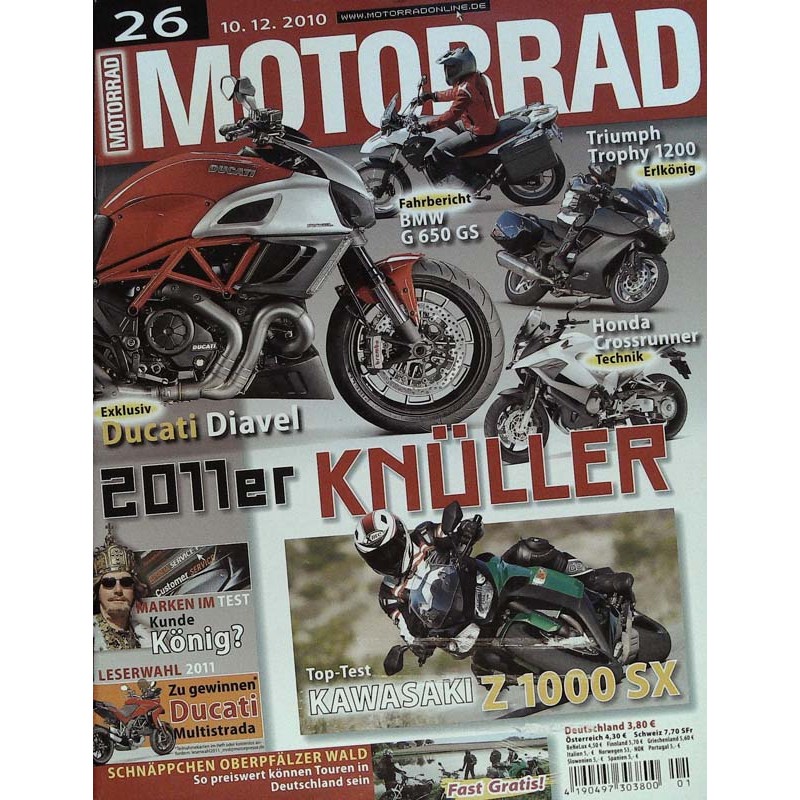 Motorrad Nr.26 / 10 Dezember 2010 - Ducati Diavel