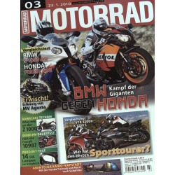Motorrad Nr.3 / 22 Januar 2010 - BMW gegen Honda