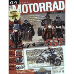 Motorrad Nr.4 / 5 Februar 2010 - Wer schlägt die neue GS?