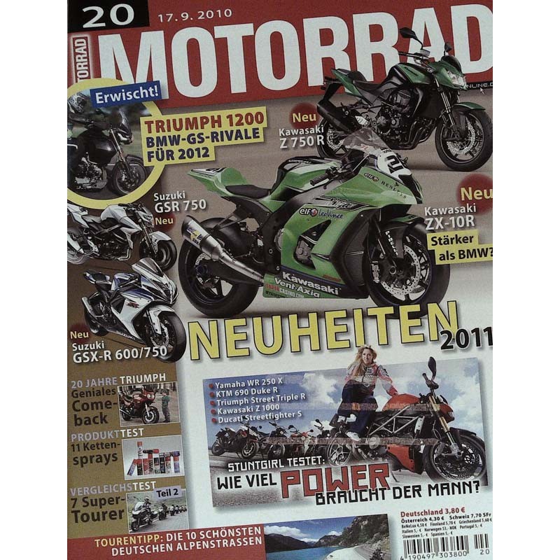 Motorrad Nr.20 / 17 September 2010 - Neuheiten 2011