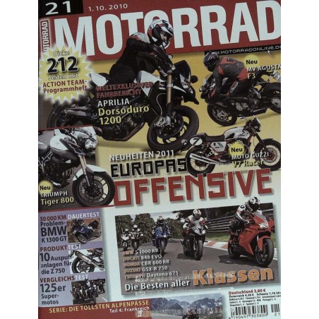 Motorrad Nr.21 / 1 Oktober 2010 - Europas Offensive