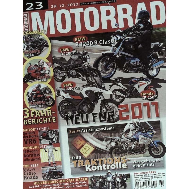Motorrad Nr.23 / 29 Oktober 2010 - Neu für 2011