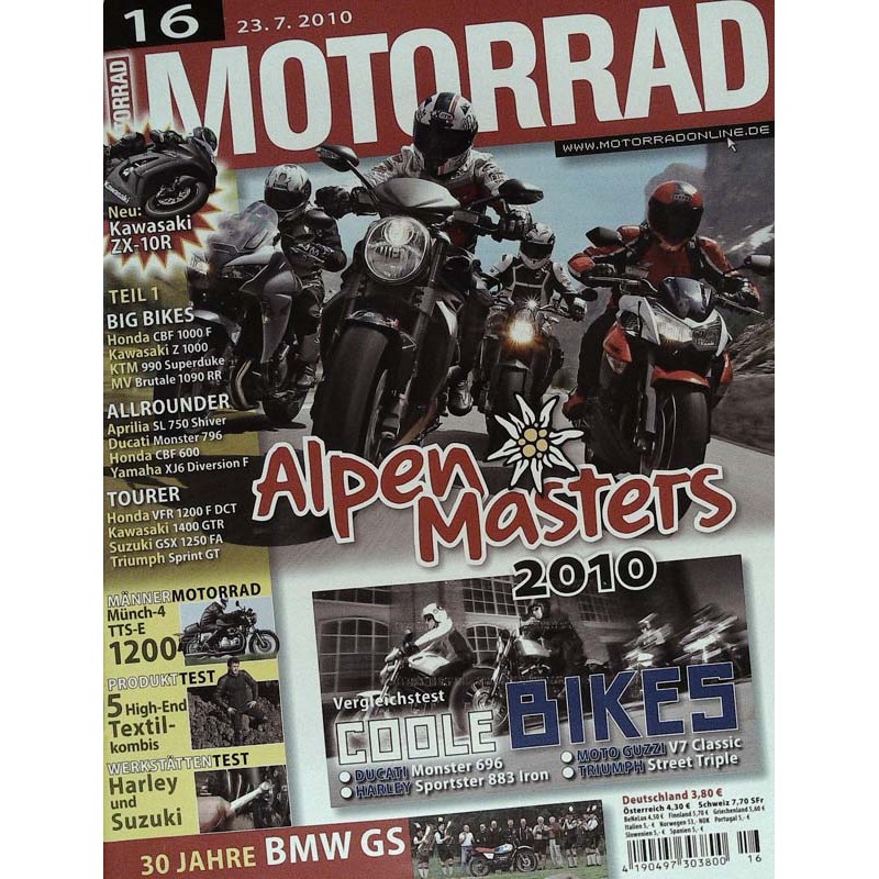 Motorrad Nr.16 / 23 Juli 2010 - Alpen Masters