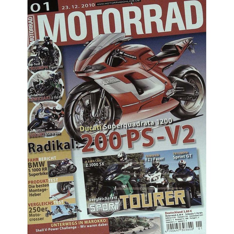 Motorrad Nr.1 / 23 Dezember 2010 - Ducati Superquadrate 1200