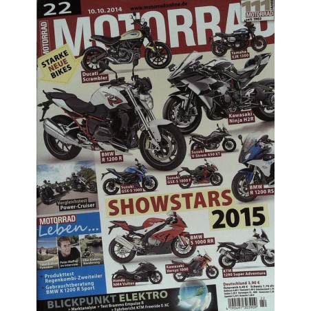 Motorrad Nr.22 / 10 Oktober 2014 - Showstars 2025