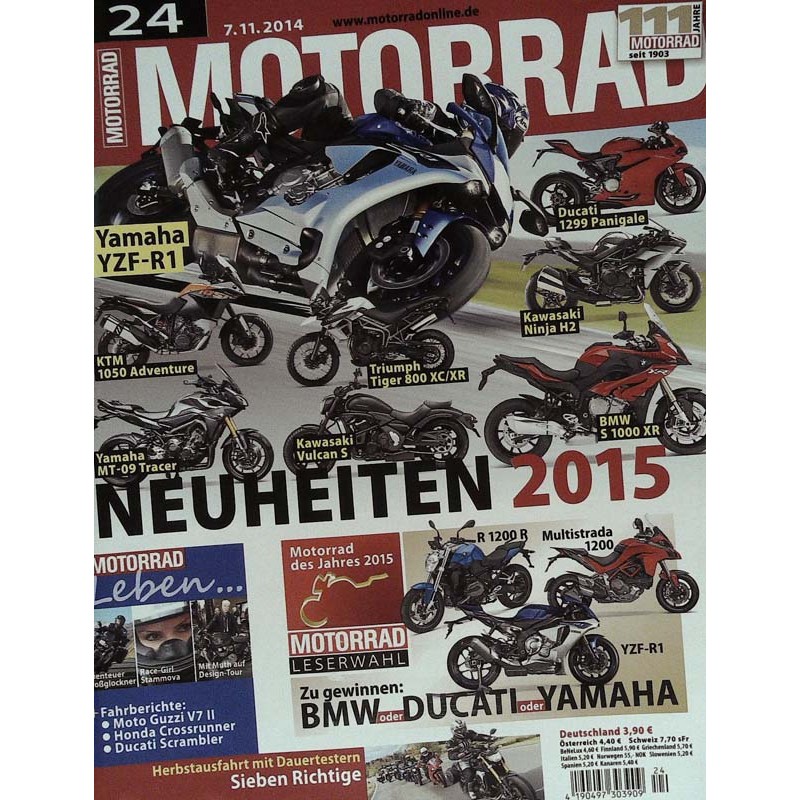 Motorrad Nr.24 / 7 November 2014 - Neuheiten 2015