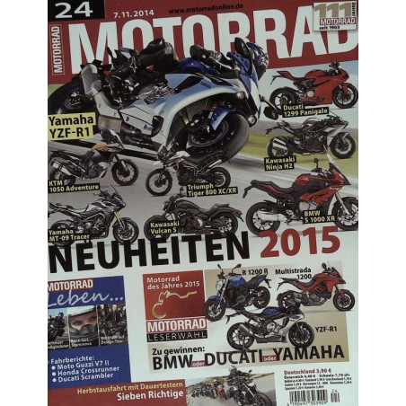 Motorrad Nr.24 / 7 November 2014 - Neuheiten 2015