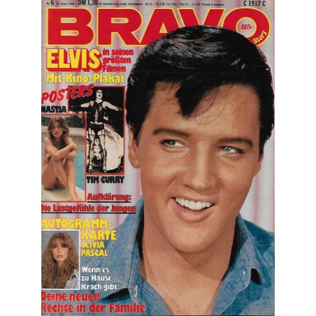 BRAVO Nr.6 / 31 Januar 1980 - Elvis in seinen größten Filmen