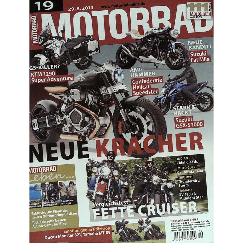 Motorrad Nr.19 / 29 August 2014 - Neue Kracher