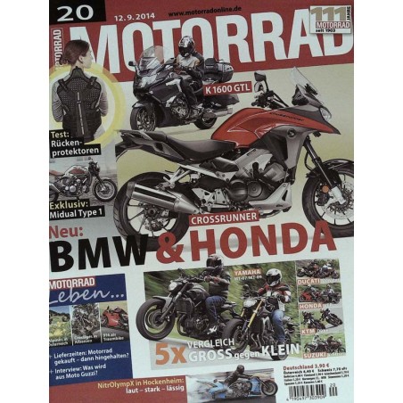 Motorrad Nr.20 / 12 September 2014 - BMW & Honda