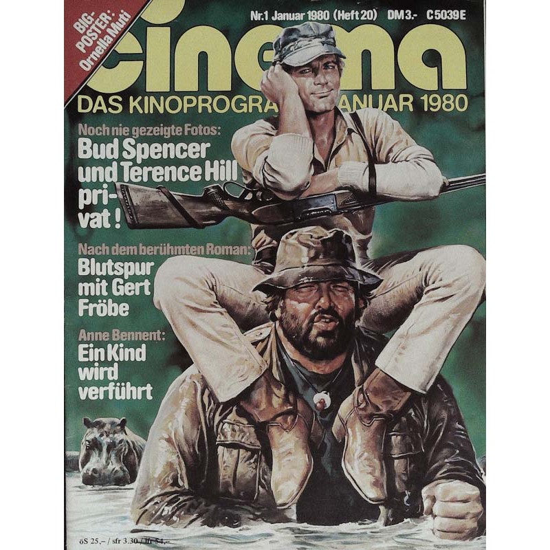 CINEMA 1/80 Januar 1980 - Bud Spencer & Terence Hill privat