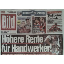 Bild Zeitung Dienstag, 13 Januar 2026 - Höhere Rente für Handwerker