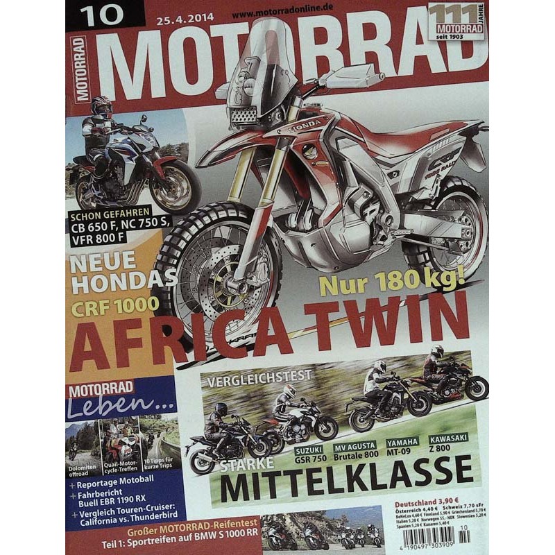 Motorrad Nr.10 / 25 April 2014 - Africa Twin