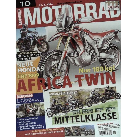 Motorrad Nr.10 / 25 April 2014 - Africa Twin