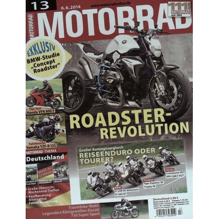 Motorrad Nr.13 / 6 Juni 2014 - Roadster Revolution