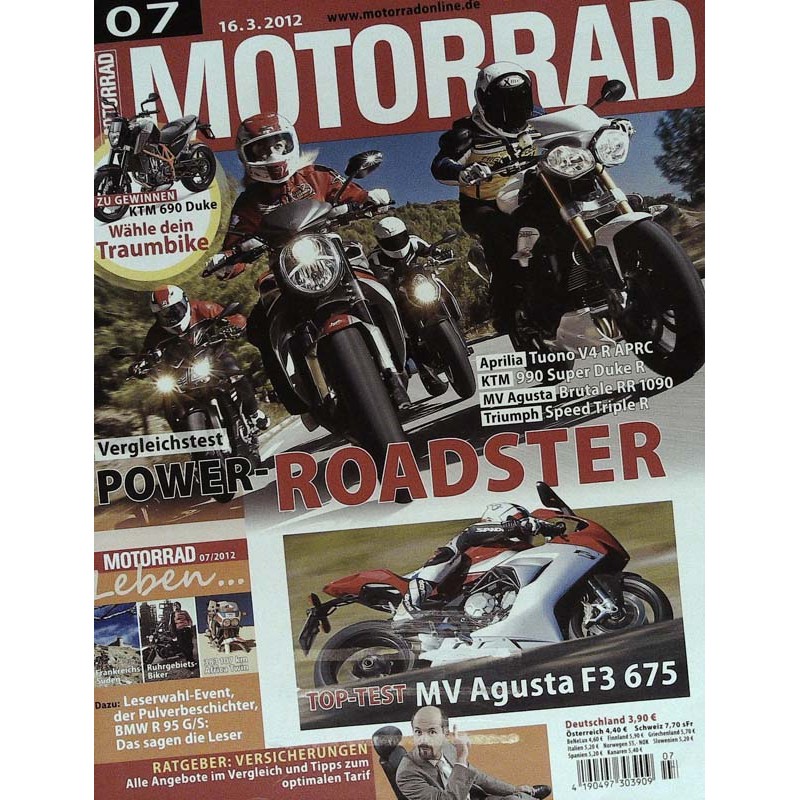 Motorrad Nr.7 / 16 März 2012 - Power Roadster