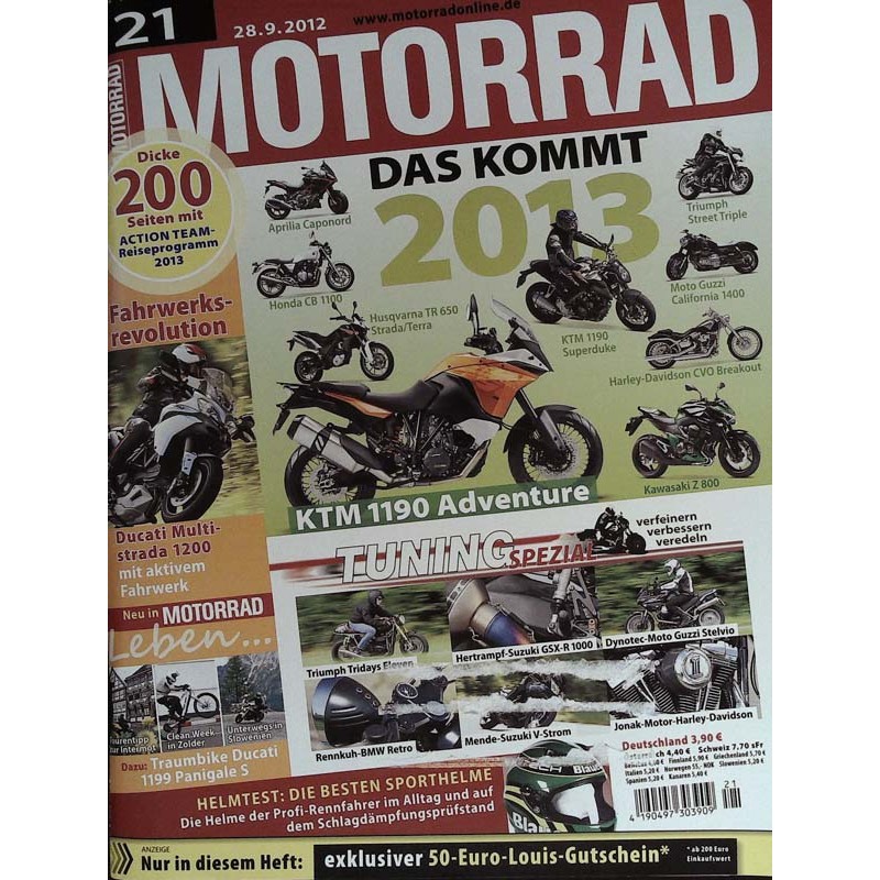 Motorrad Nr.21 / 28 September 2012 - KTM 1190 Adventure