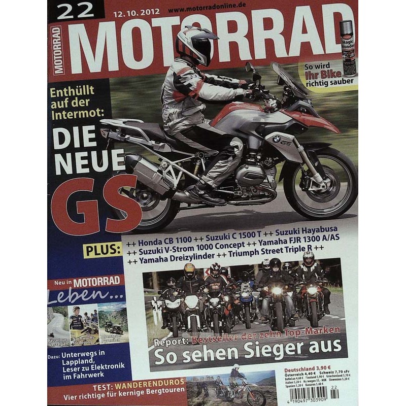 Motorrad Nr.22 / 12 Oktober 2012 - Die neue GS