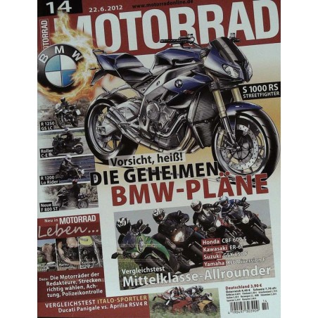 Motorrad Nr.14 / 22 Juni 2012 - BMW S 1000 RS Streetfighter