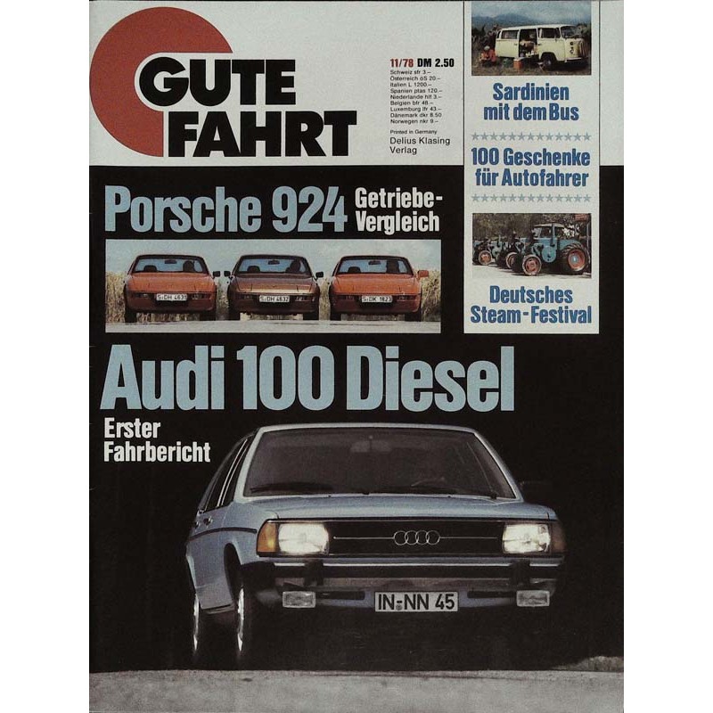 Gute Fahrt 11/1978 - Audi 100 Diesel