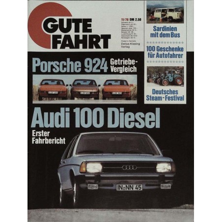 Gute Fahrt 11/1978 - Audi 100 Diesel