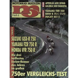 MO Heft 6 / Juni 1988 - 750er Vergleichs-Test