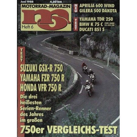 MO Heft 6 / Juni 1988 - 750er Vergleichs-Test