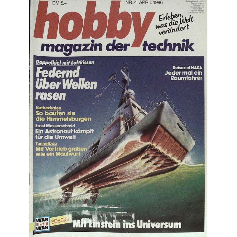 Hobby Nr.4 / April 1986 - Doppelkiel mit Luftkissen