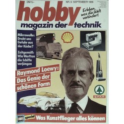 Hobby Nr.9 / September 1986 - Raymond Loewy