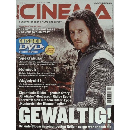 CINEMA 5/05 Mai 2005 - Gewaltig! Orlando Bloom