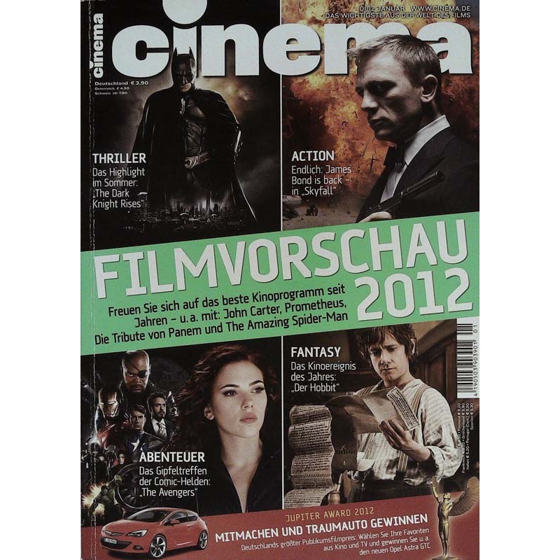 CINEMA 1/12 Januar 2012 - Filmvorschau