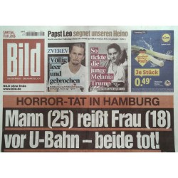 Bild Zeitung Samstag, 31 Januar 2026 - Horror-Tat in Hamburg