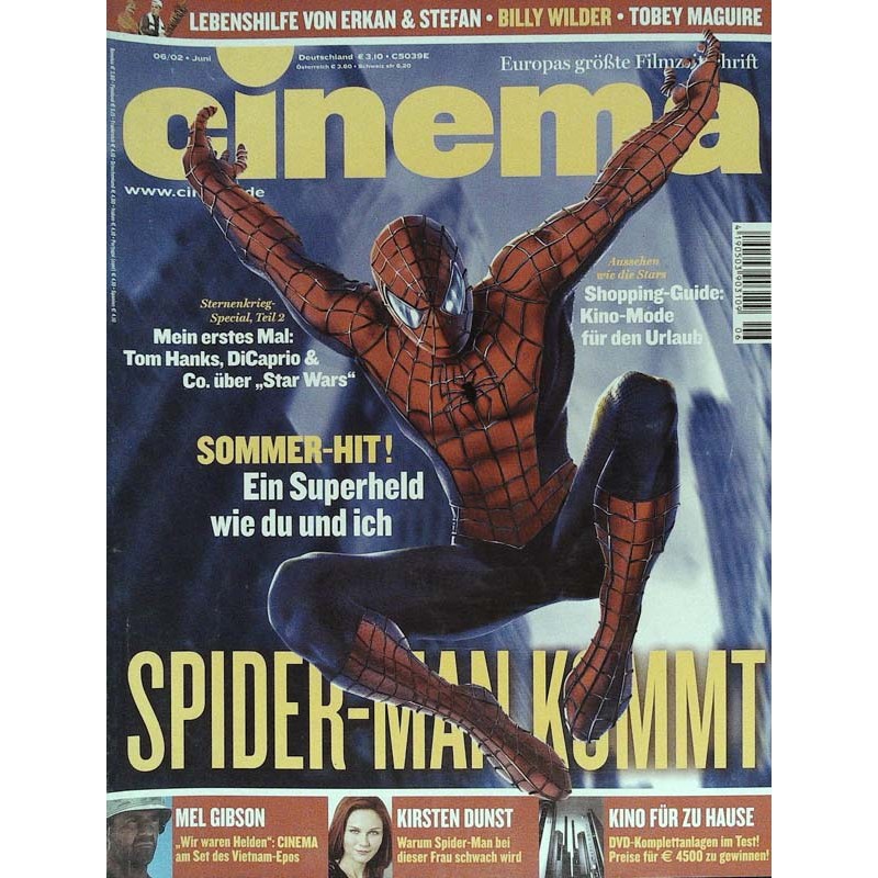 CINEMA 6/02 Juni 2002 - Spider-Man kommt