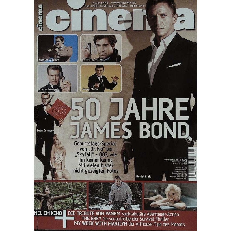 CINEMA 4/12 April 2012 - 50 Jahre James Bond