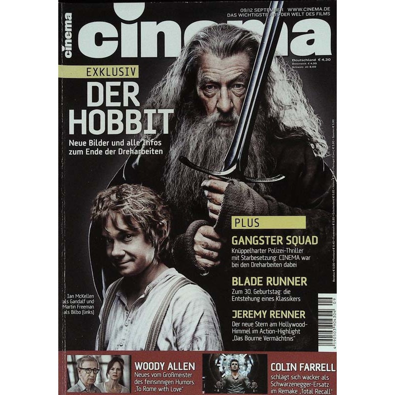 CINEMA 9/12 September 2012 - Der Hobbit