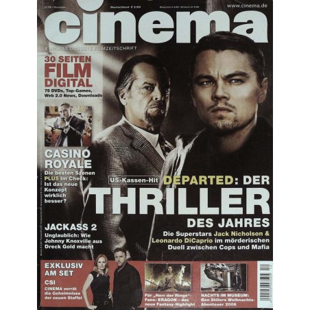 CINEMA 12/06 Dezember 2006 - Departed Thriller des Jahres