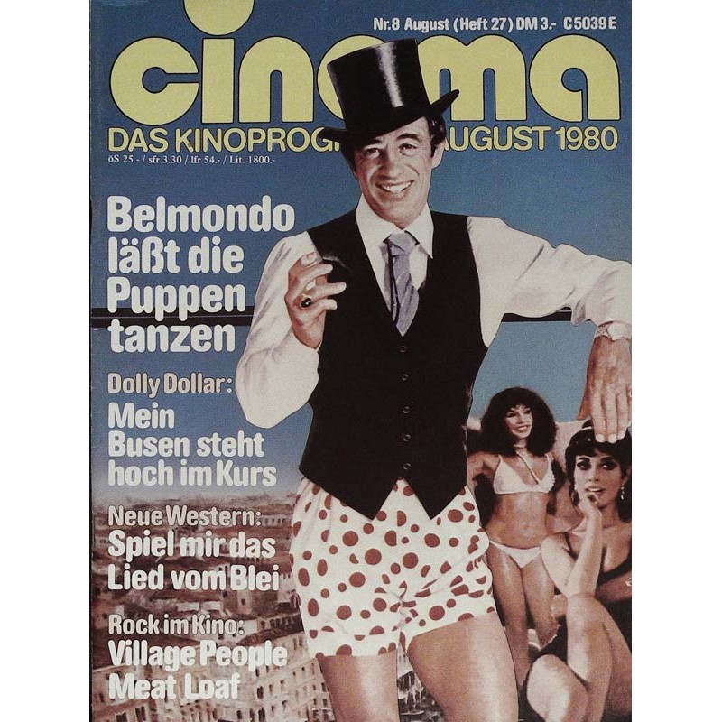 CINEMA 8/80 August 1980 - Belmondo