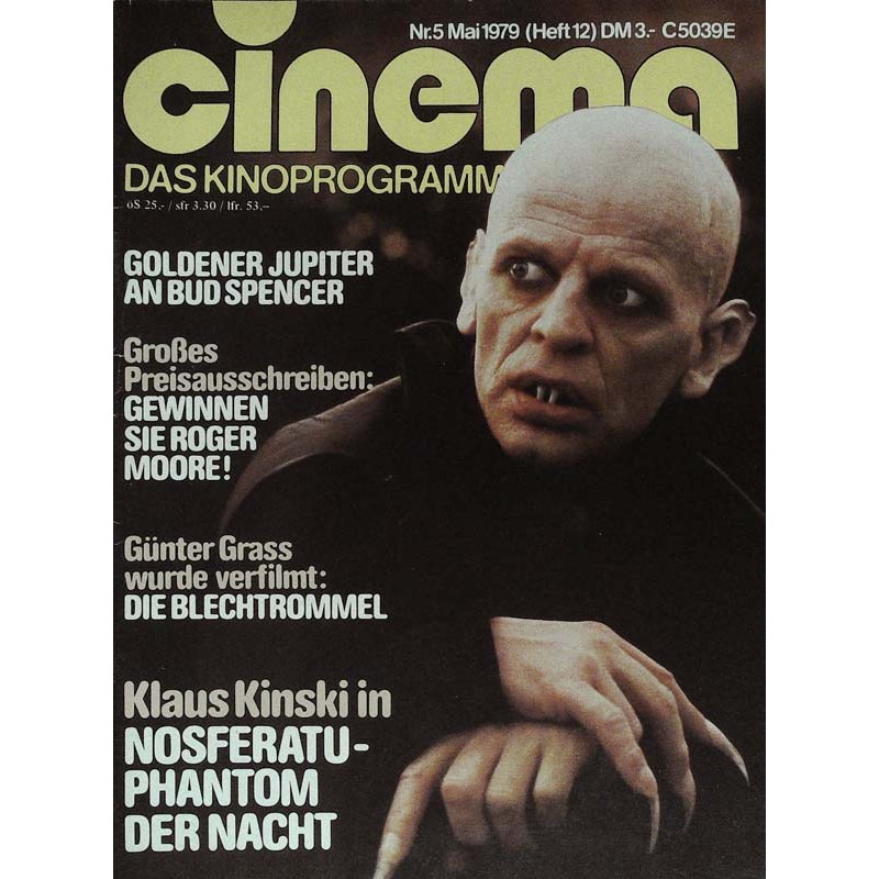 CINEMA 5/79 Mai 1979 - Klaus Kinski in Nosferatu