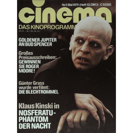 CINEMA 5/79 Mai 1979 - Klaus Kinski in Nosferatu