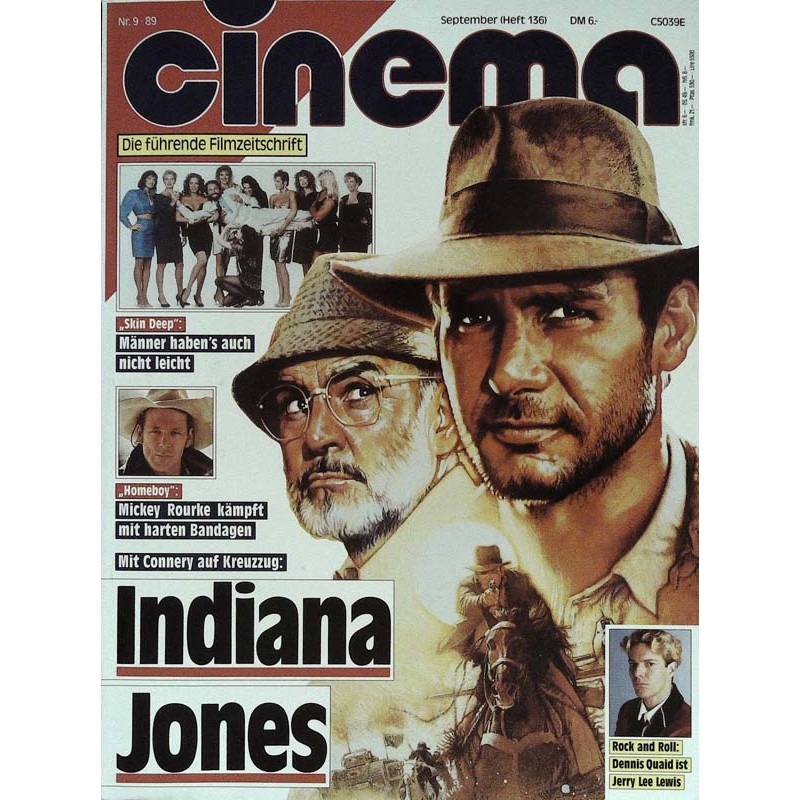 CINEMA 9/89 September 1989 - Indiana Jones