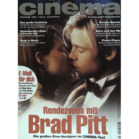 CINEMA 2/99 Februar 1999 - Rendezvous mit Brad Pitt