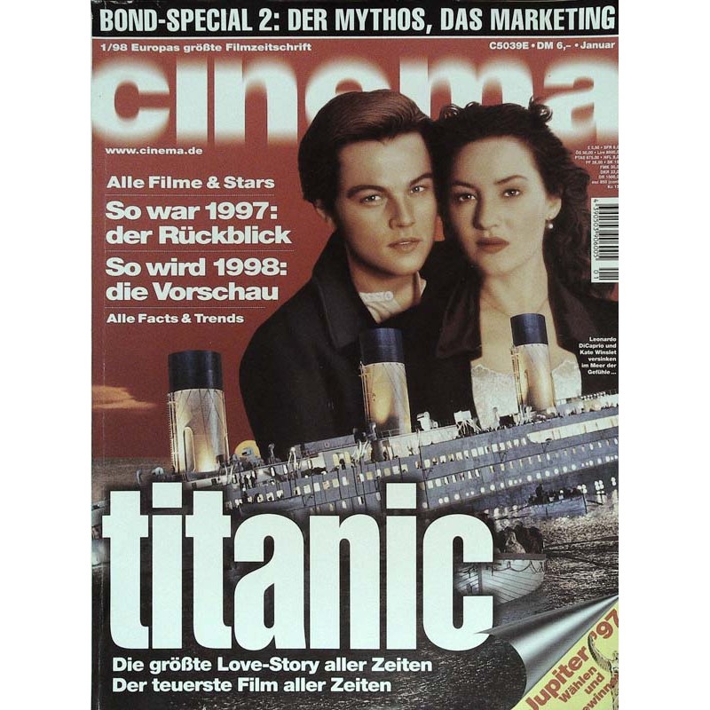 CINEMA 1/98 Januar 1998 - Titanic die Love-Story