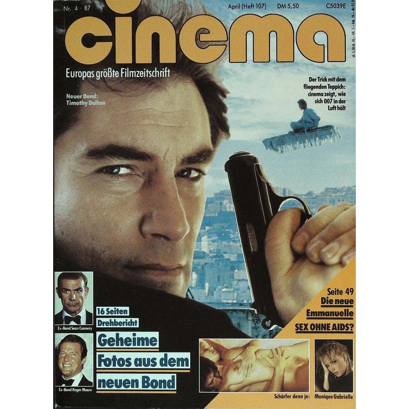 CINEMA 4/87 April 1987 - Neuer Bond mit Timothy Dalton